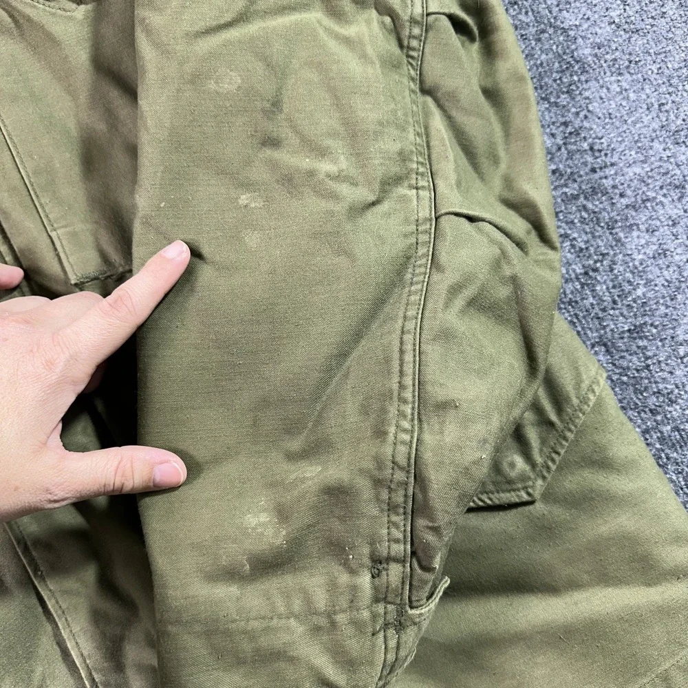 US Military Field Coat Jacket Green OG-107 Lined Vietnam War M65 Army 1975